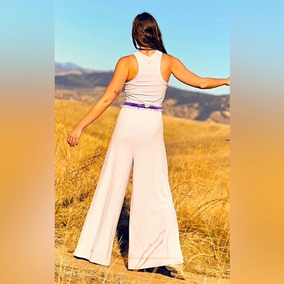 NWT Free People Blissed Out Tank In Dew Berry - Picture 2 of 4